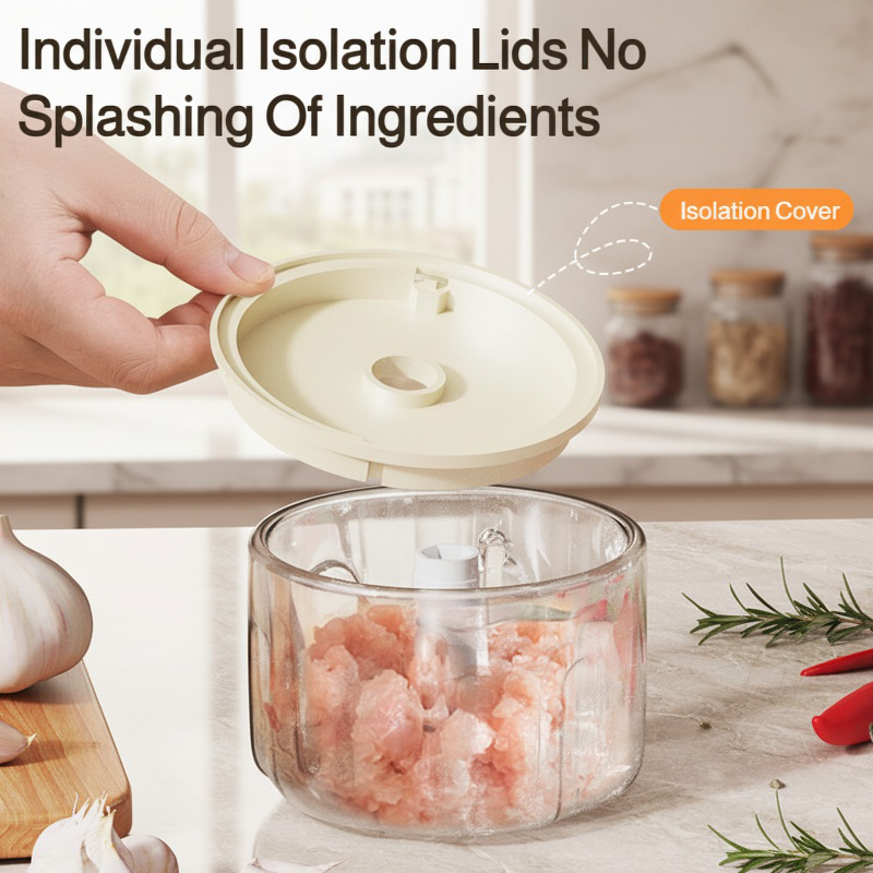 Home Small Cooking Machine Garlic Beater Meat Grinder Electric Kitchen Garlic Puree Machine