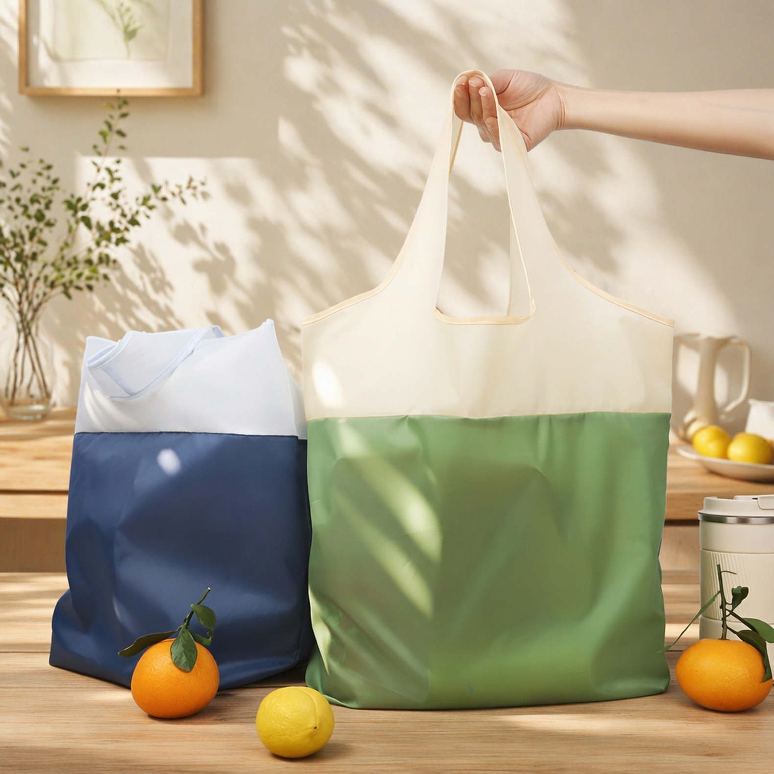 Bolsa de compras portátil de gran capacidad e impermeable