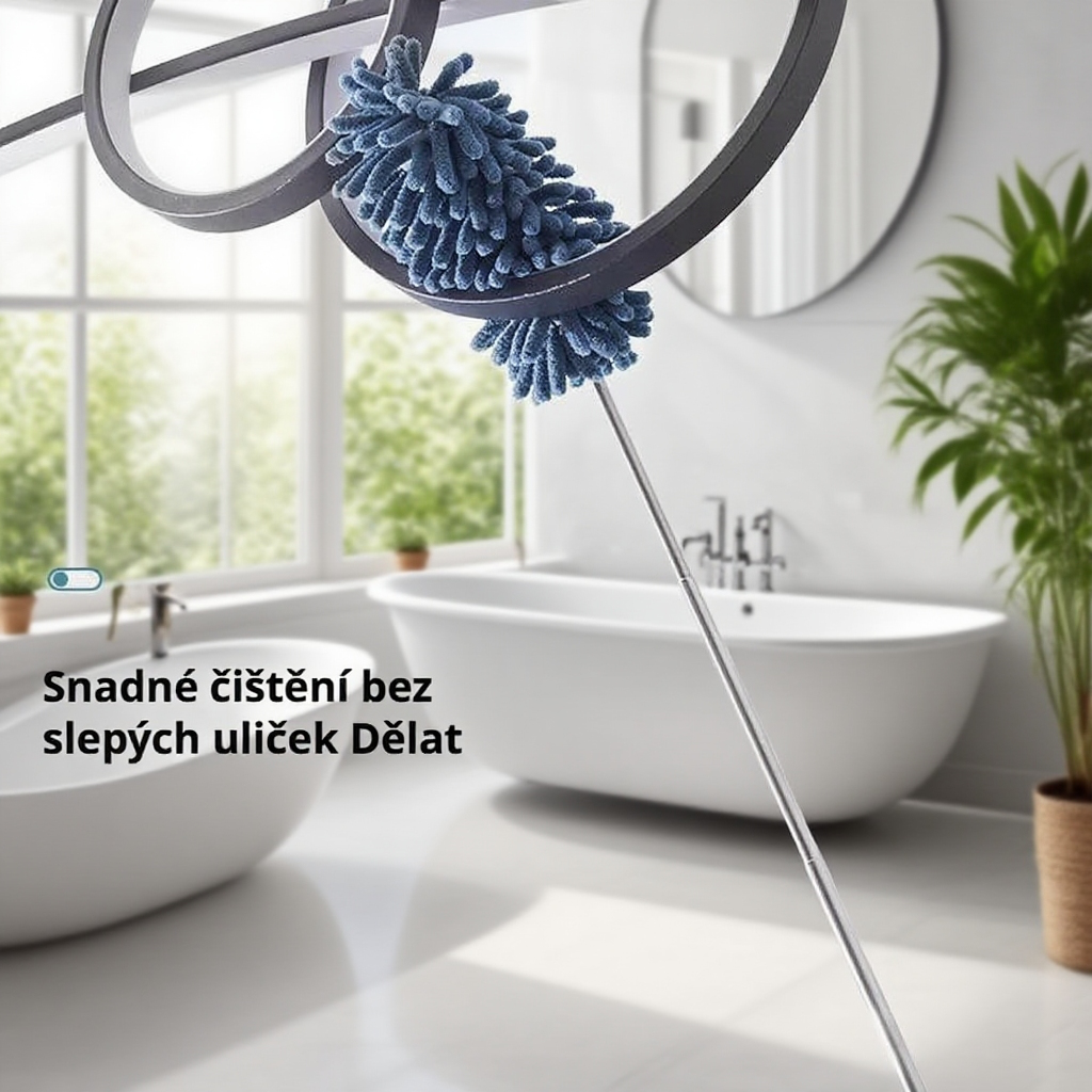 Prachovka z kuřecího peří na domácí úklid, odstraňování prachu z automobilu, zametání pavučin