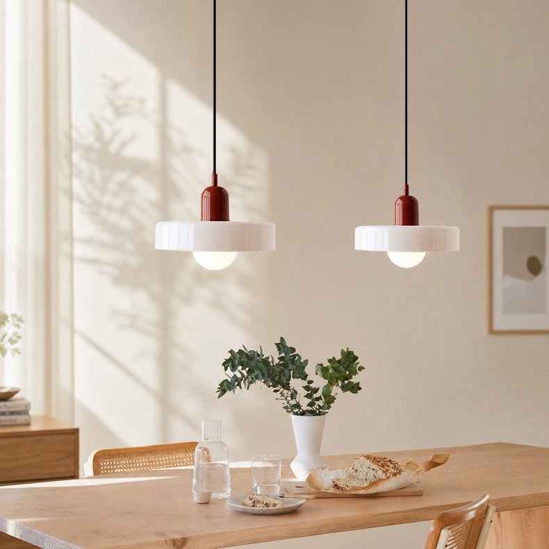 Close-up of vintage used pendant light for bar decor