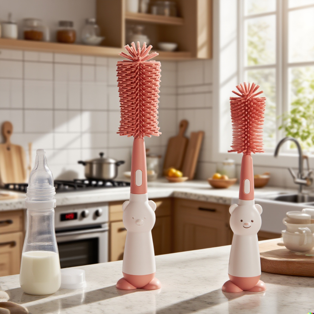 Cepillo de limpieza multifuncional 3 en 1 para biberones y pajillas