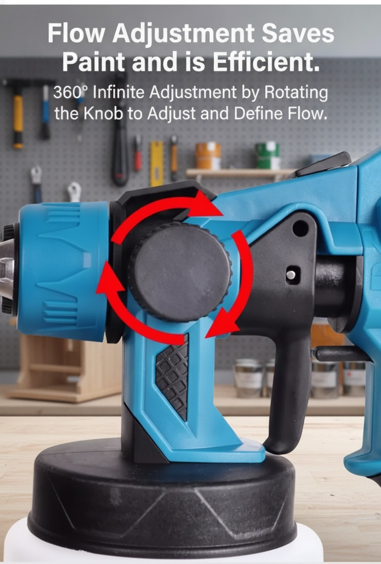 High power electric paint sprayer for smooth finishes