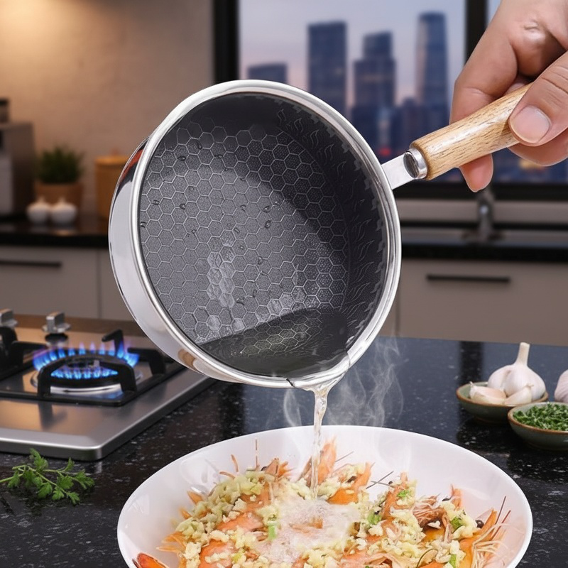 Cooking eggs in non-stick frying pan