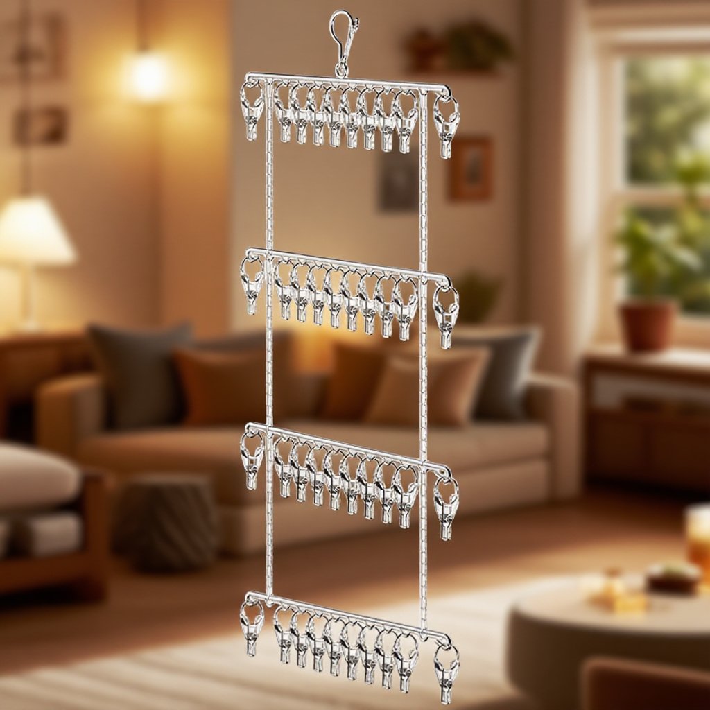 스테인리스 스틸 접이식 옷걸이