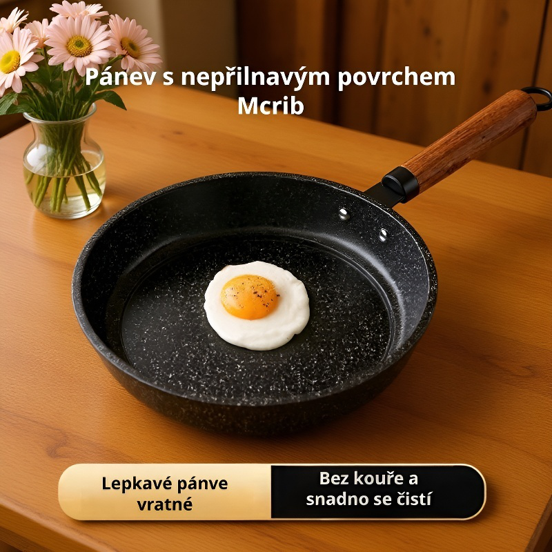 Nepřilnavá pánev z maifanového kamene na indukci i plyn