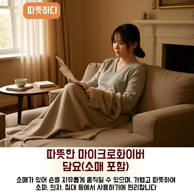 소매 담요 프리 디자인 섬유 손 부드러운 소매 튜브 담요