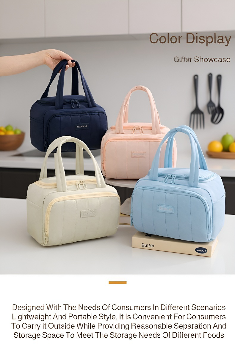 Insulated lunch tote for school and work