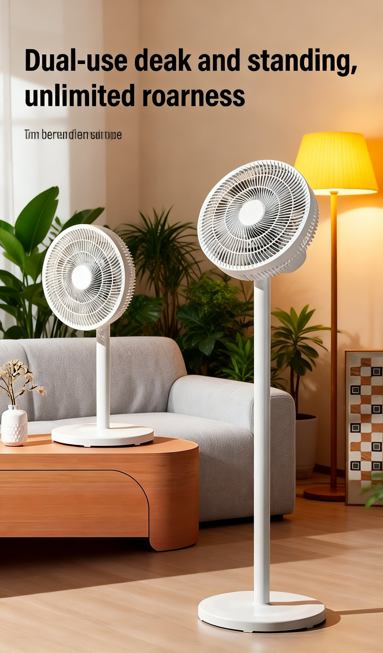 Adjustable oscillating fan for comfort