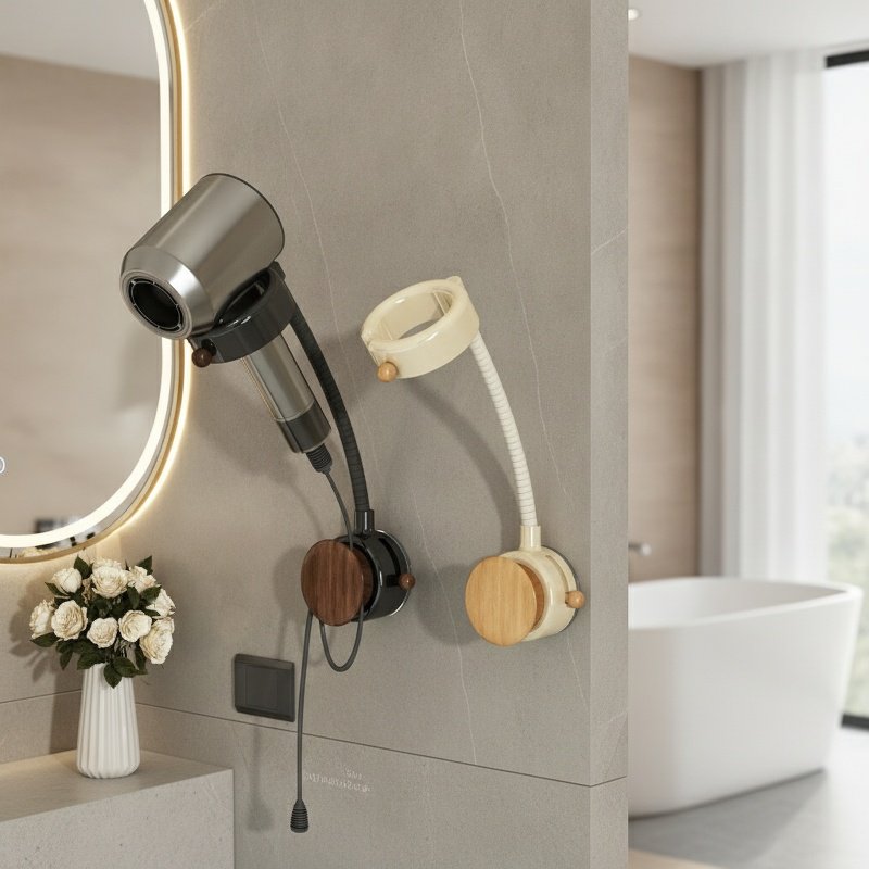 Punch-free Wall-mounted Rotating Fan Storage Shelf