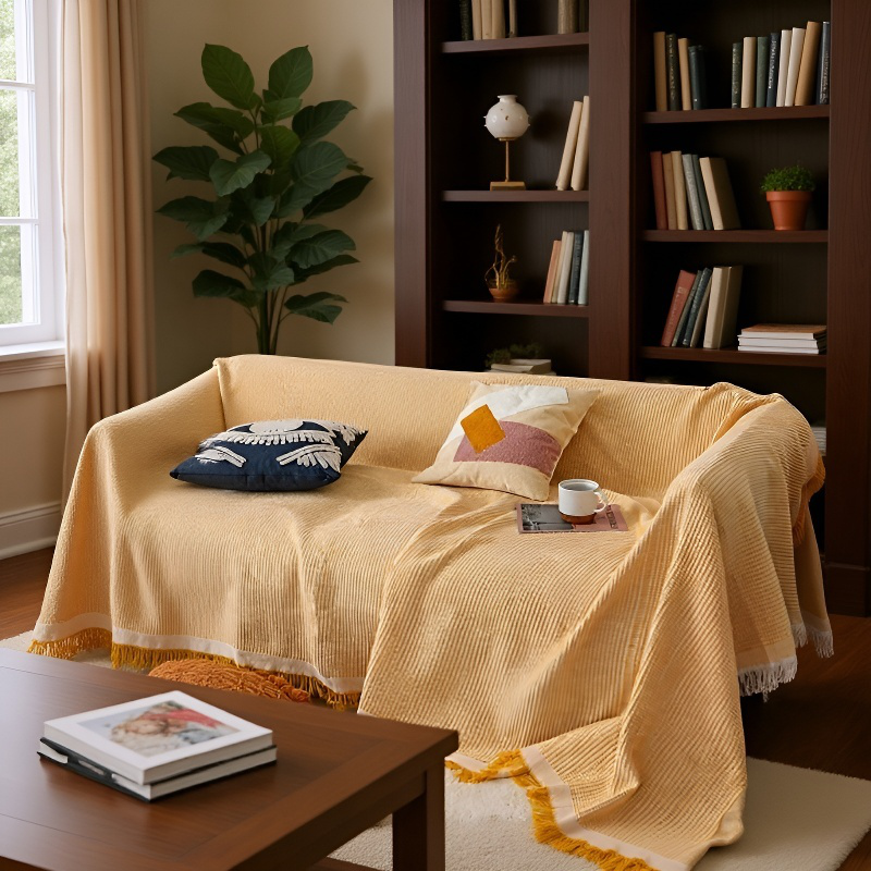 ソファカバーカバーフルカバー綿糸ユニバーサルソファブランケットカバータオル フルカバーソファ
