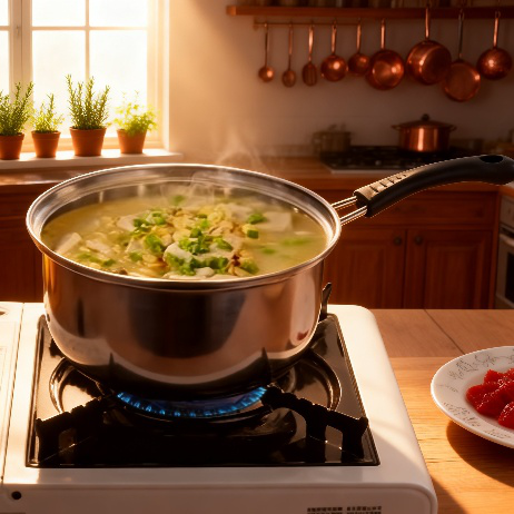 Olla de leche ideal para calentar y cocinar alimentos