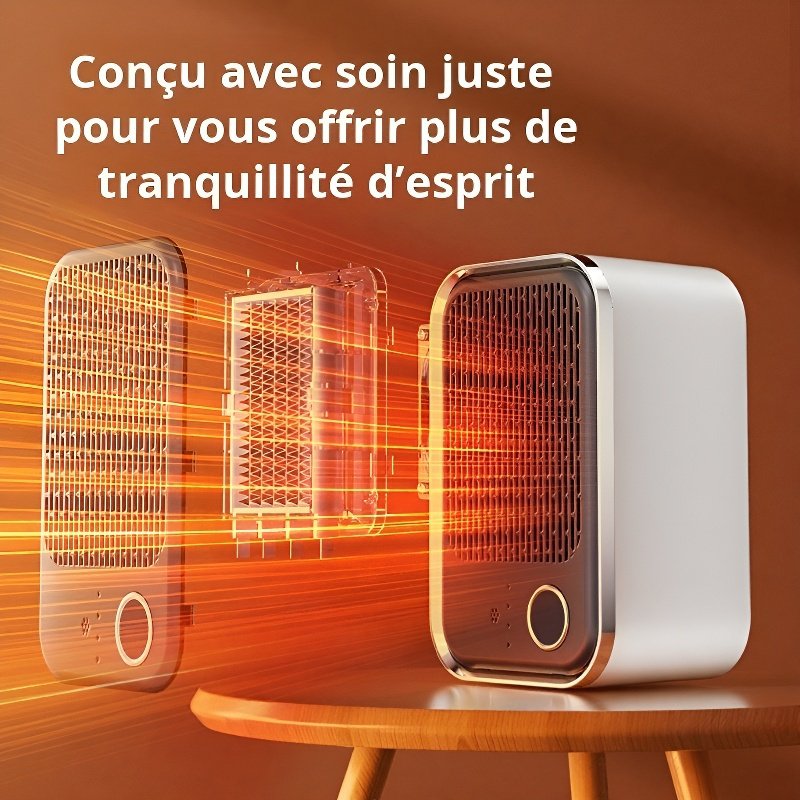 Appareil de chauffage PTC de bureau à télécommande,⭐ chauffage rapide, grande puissance pour l’hiver