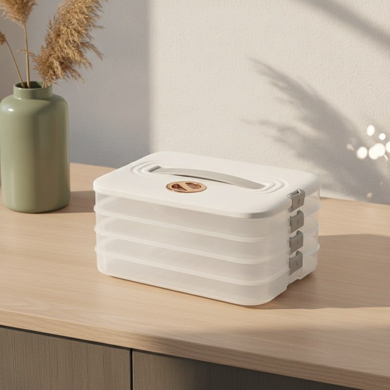 Caja de almacenamiento de alimentos congelados de varias capas