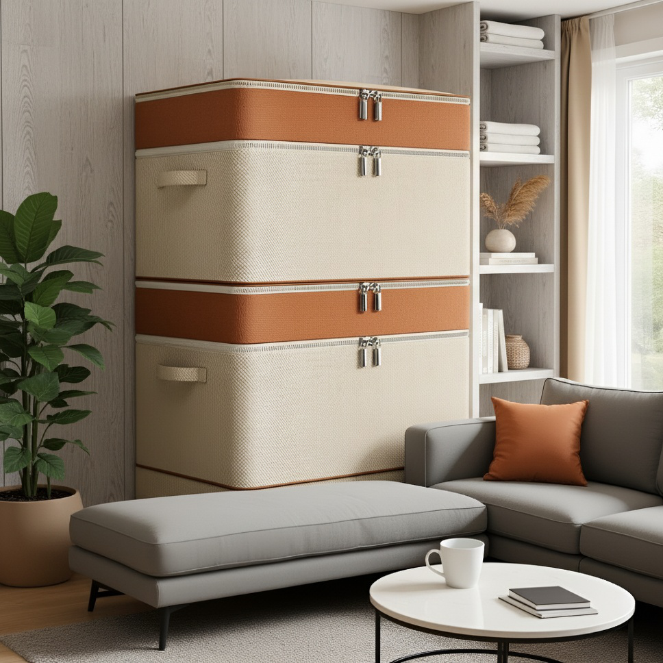 Dustproof non-woven storage box under bed