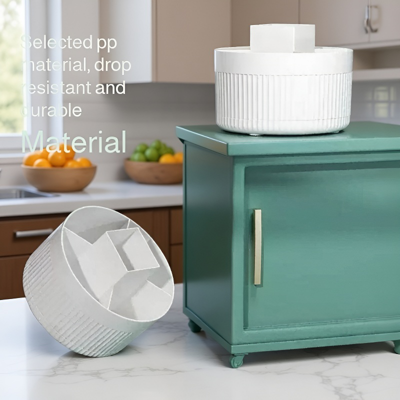 Rotating Desktop Cosmetic Organizer Shelf for Brushes and Pencils