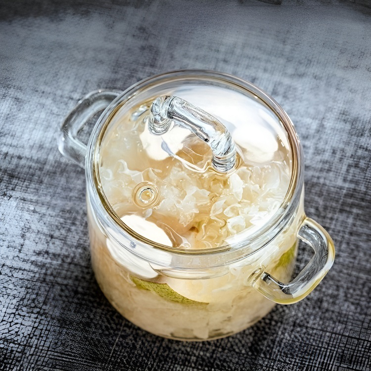 Hitzebeständiger Haushaltsglas-Eier-Dampftopf mit zwei Griffen