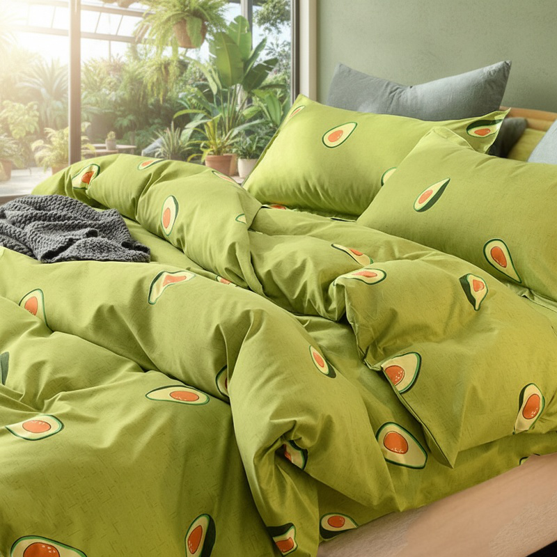 Autumn quilt cover set for student dormitory bed
