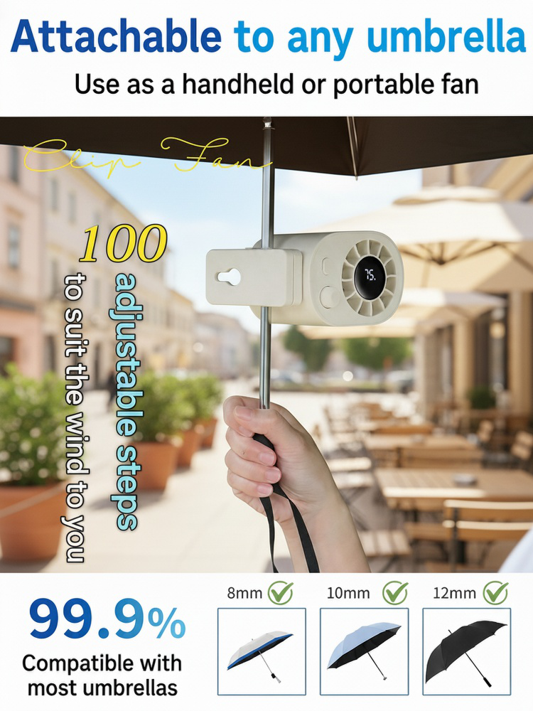 Portable Mini Air Conditioner Clip Fan
