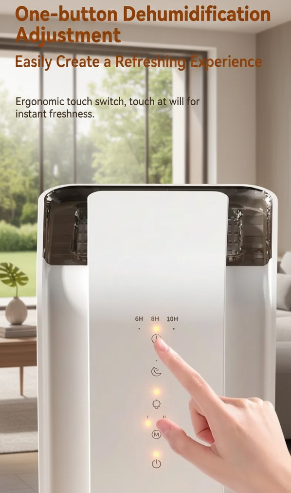 Quiet operation mini dehumidifier