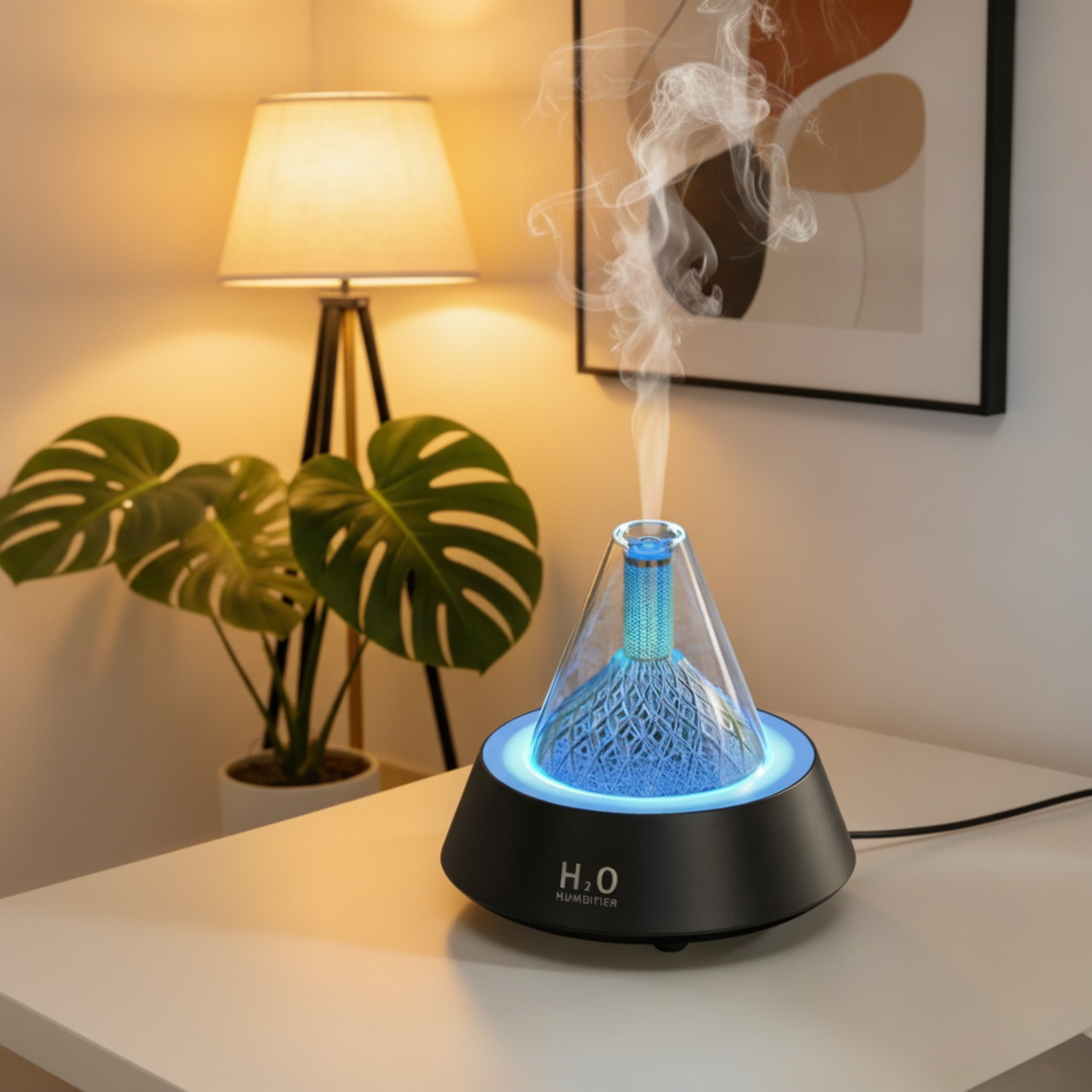 Aromatizador mini volcán para el hogar, luz nocturna de ambiente, decoración de escritorio