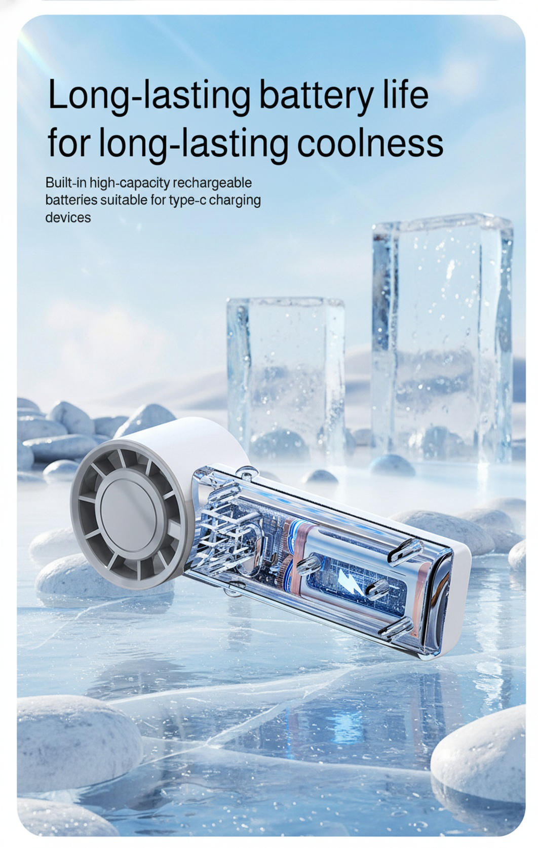 Convenient Mini Fan with Foldable Design