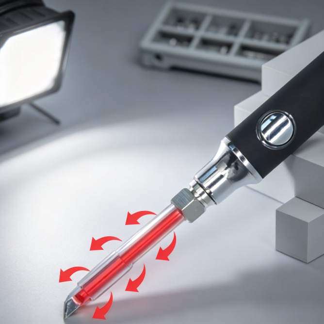 Soldador portátil inalámbrico de 8W recargable por USB, set para reparaciones en casa