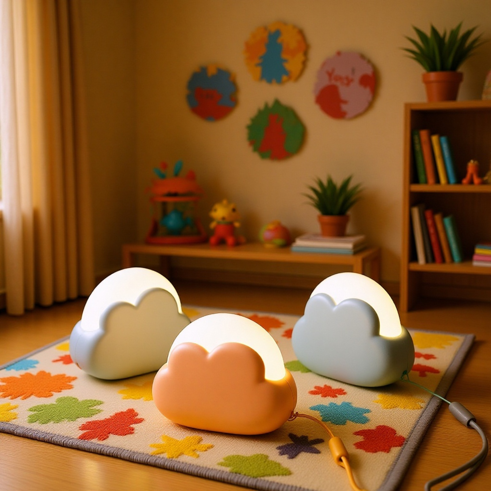 寝室のデスクトップミニオーナメントテーブルランプ誕生日プレゼント新しいインターネットセレブクリエイティブ充電かわいいクラウドナイトライト