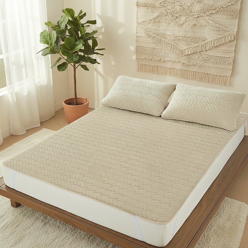 Comfortable baby floor mattress with self-heating feature