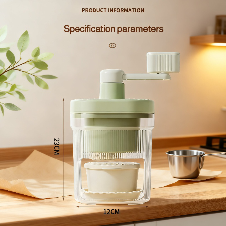 Manual Home Ice Shaver Small Size for Making Fluffy Shaved Ice