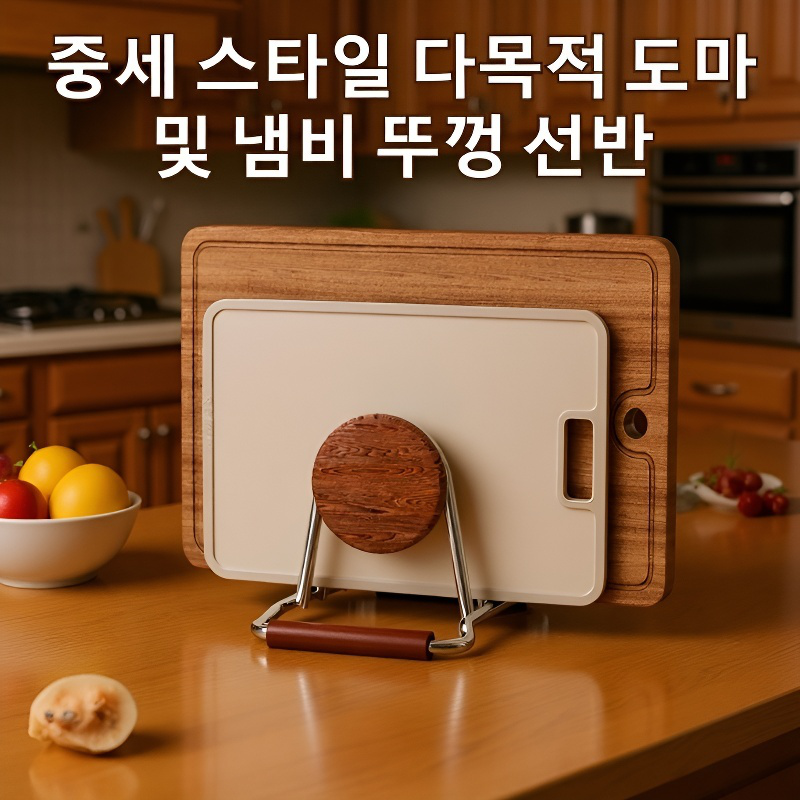  스테인리스 주방 도마/채반 거치대