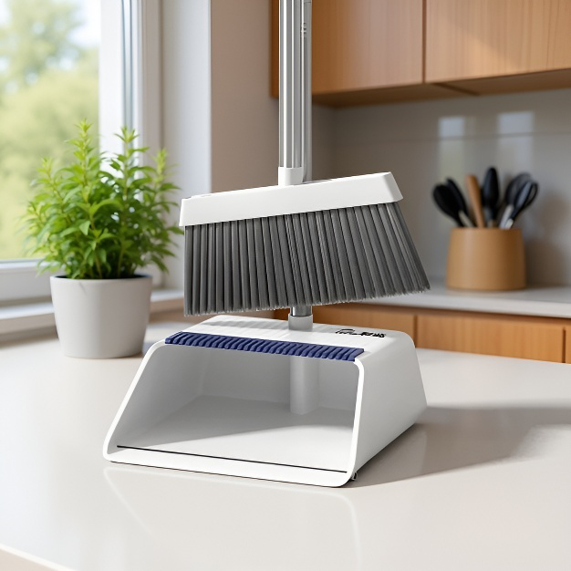 가정용 라지 두꺼운 빗자루 세트 편리한 수납 리린 접이식 쓰레받기 내구 쓰레받기 세트 두꺼운 쓰레받기 세트