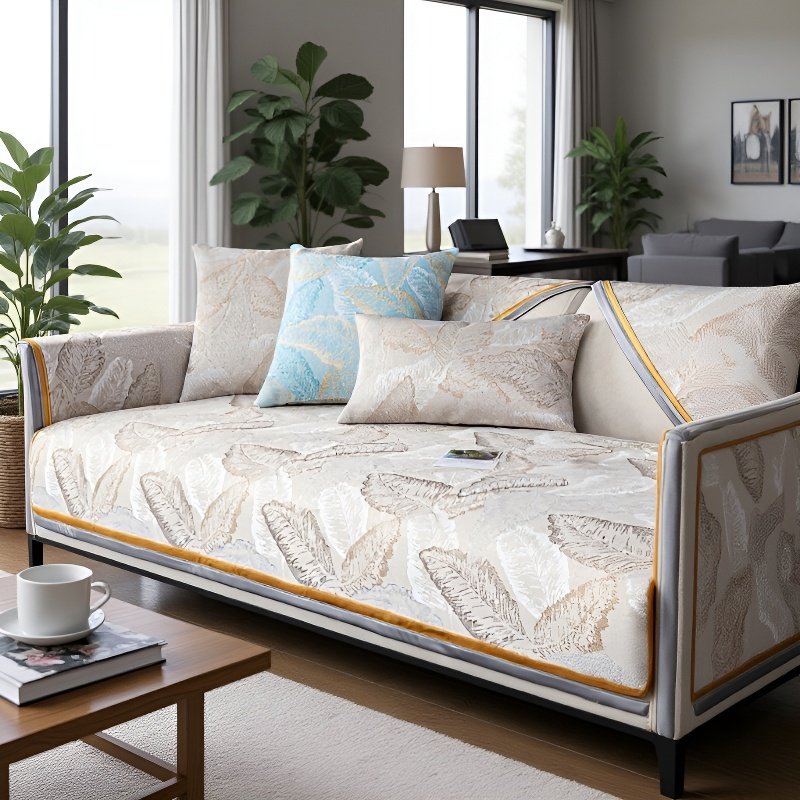 レザーソファークッションアイスシルクカバークロス 夏の滑り止め涼しい感じクッションクーラーカバーカバー