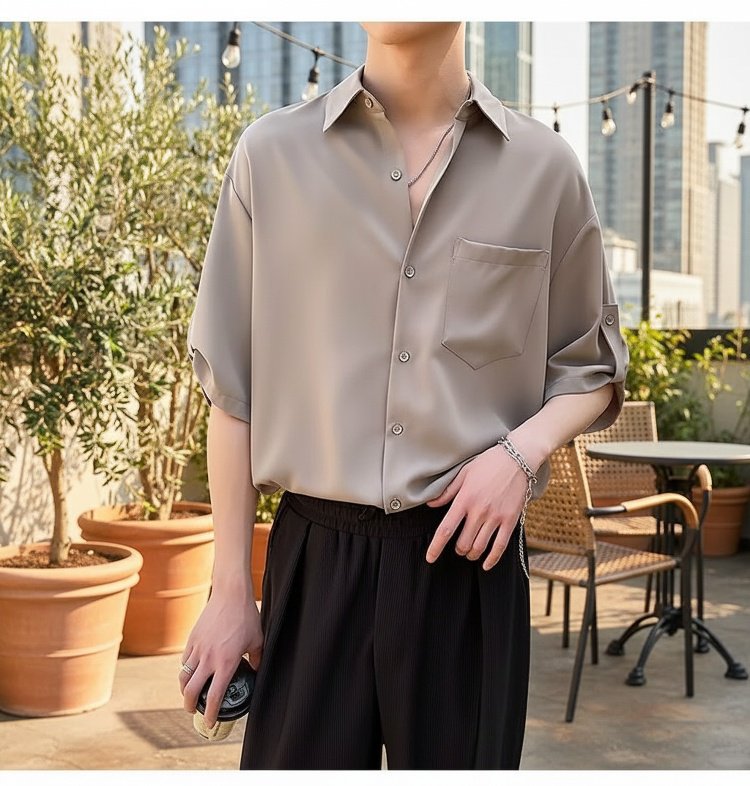 남성 데일리 캐주얼 셔츠 코디