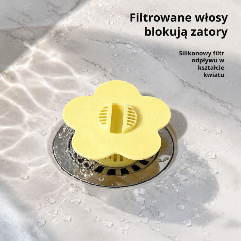 Silikonowy korek do filtra basenowego w kształcie kwiatu 