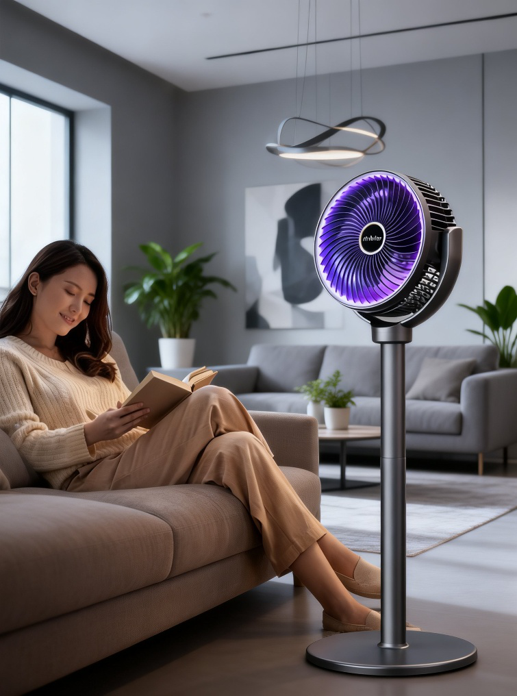 Energy-efficient USB fan with multiple speeds