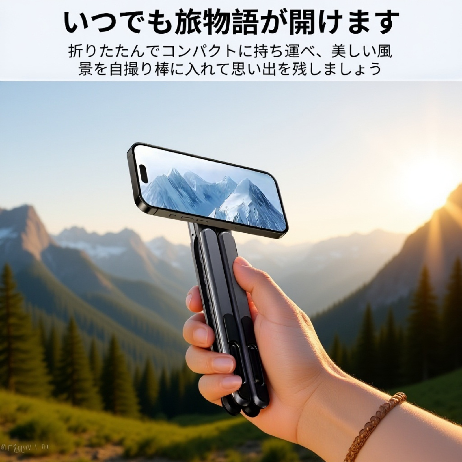 スタンドの安定感を示す使用例