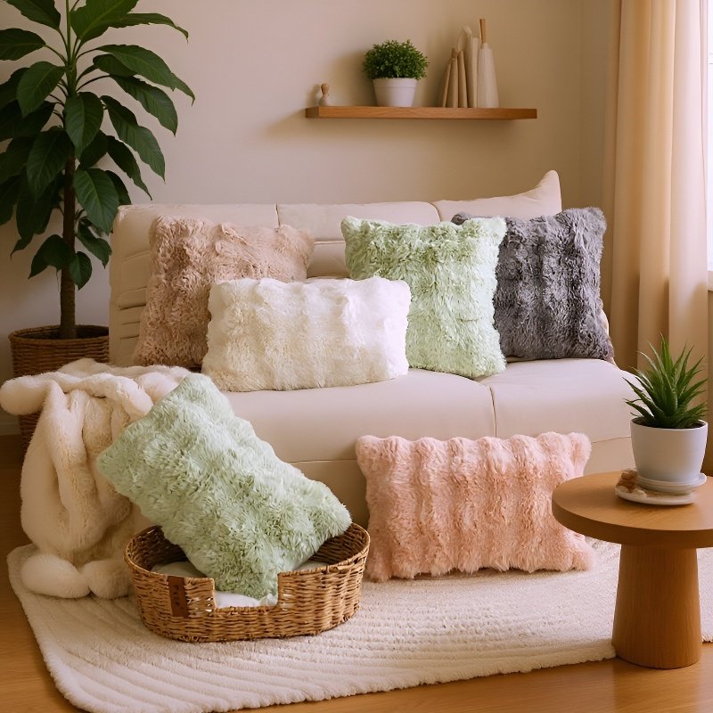 ปลอกหมอนขนกระต่ายเทียม