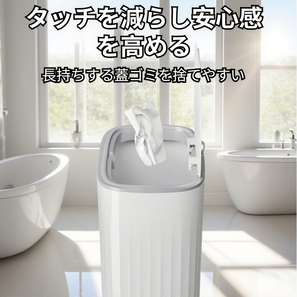 ひび割れたゴミ箱 家庭用高価値ゴミ箱 浴室トイレ 大容量ゴミ箱 カバー付き キッチン リビングルーム ゴミ箱 軽量 高級スタイル ゴミ箱