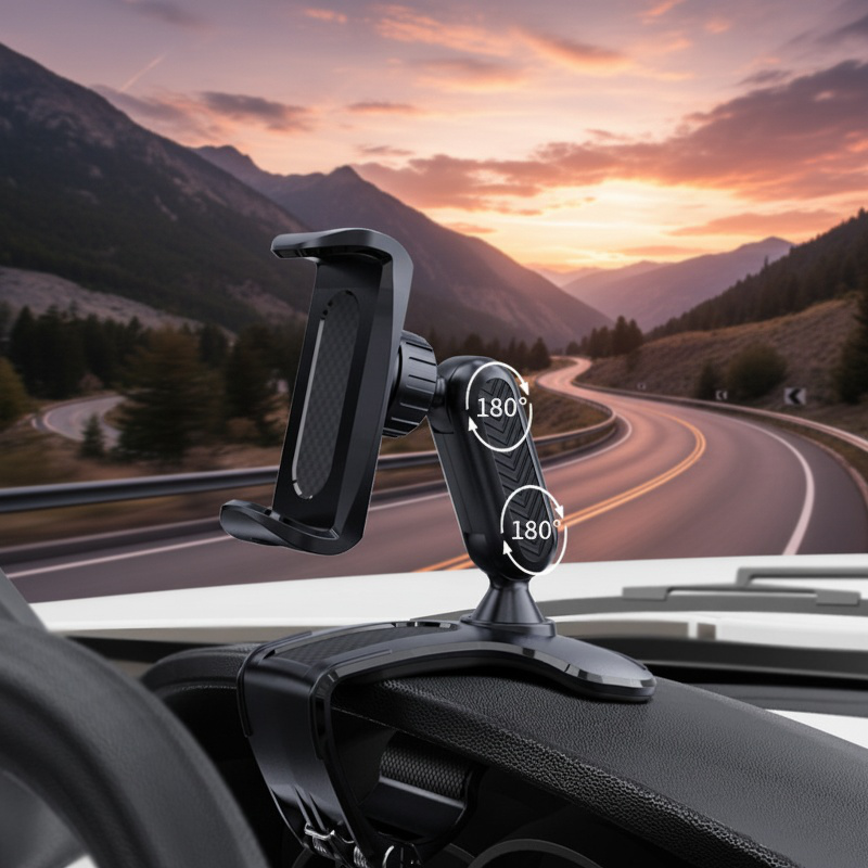 Universal car phone mount compatible with most smartphones