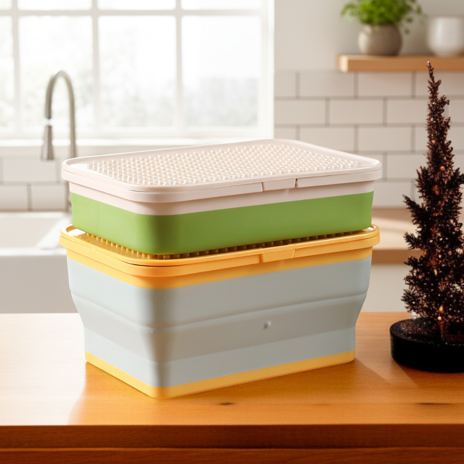 Foldable Toy Storage Box with Lid for LEGO and Tomica