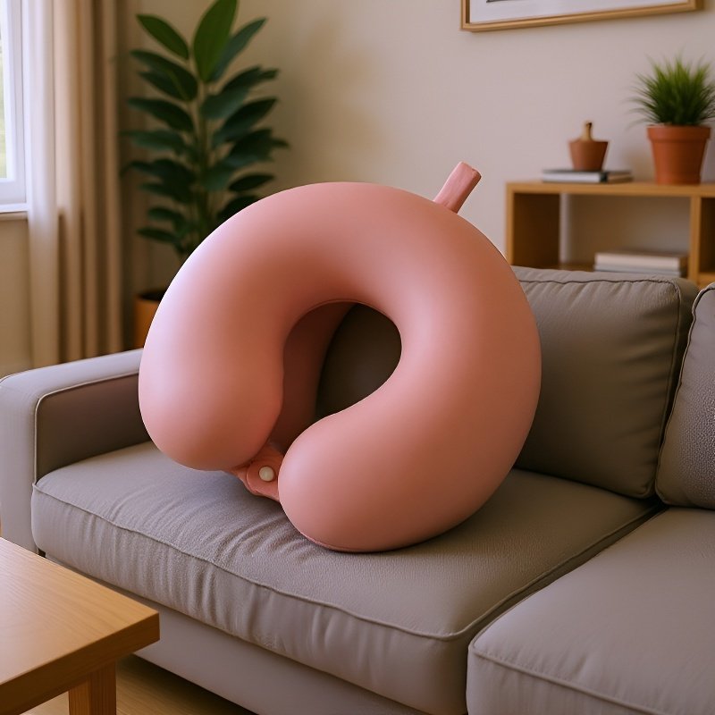 Reise Memory Foam Nackenkissen mit U-Form, abnehmbar und waschbar