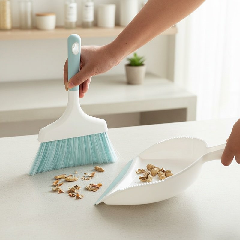 Mini Home Desk Cleaning Broom and Dustpan Set