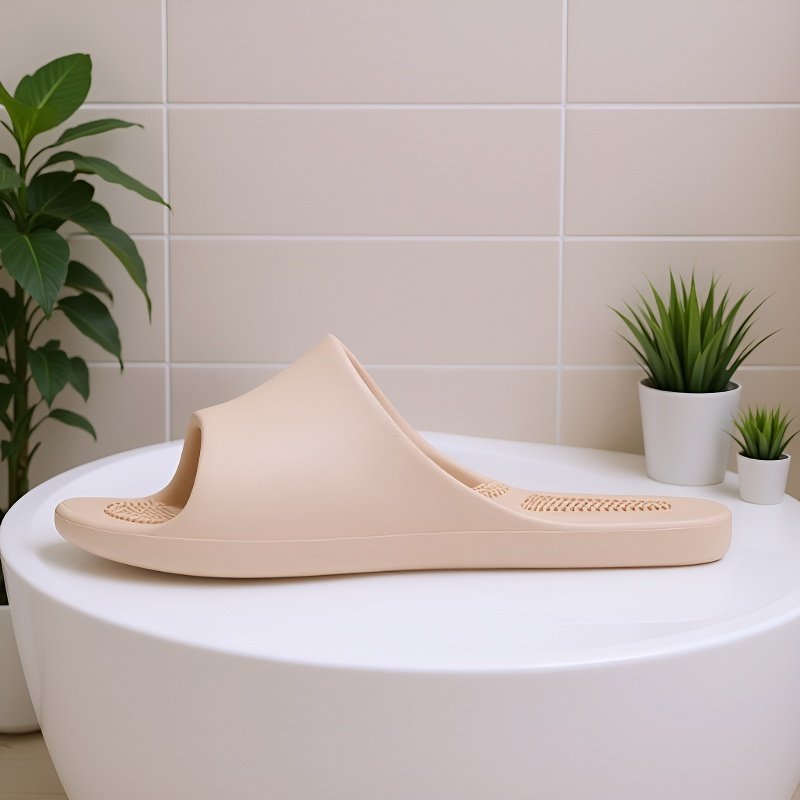 Men's and women's bathroom silent massage slippers for pregnant women