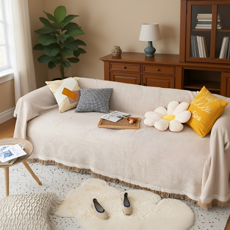 ソファカバーカバーフルカバー綿糸ユニバーサルソファブランケットカバータオル フルカバーソファ