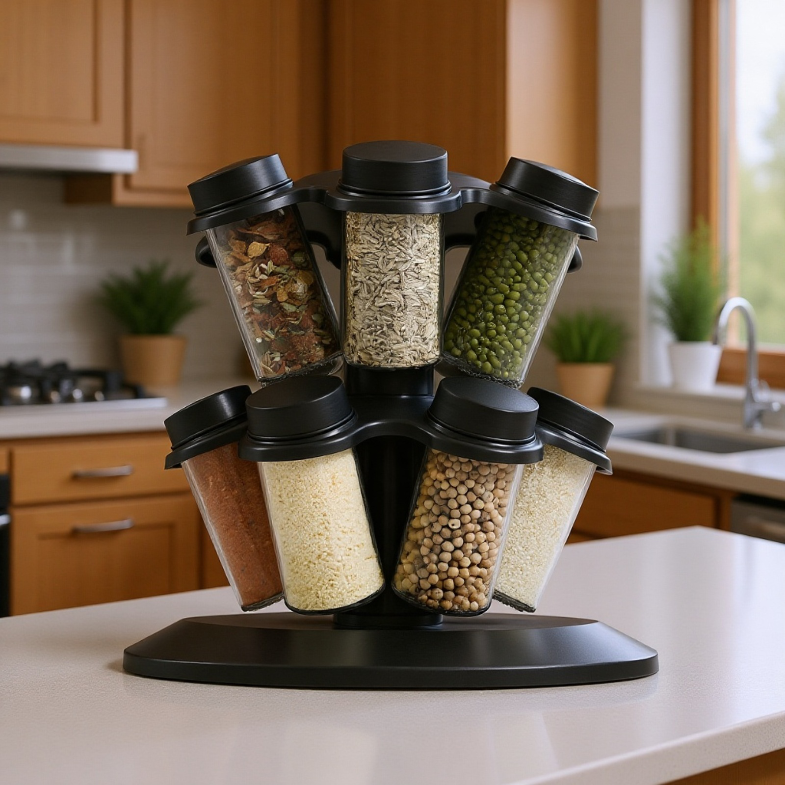 360도 회전 조미료 랙