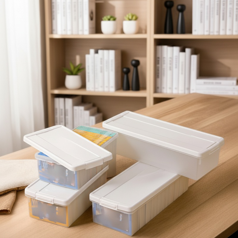 Caja organizadora con tapa para snacks