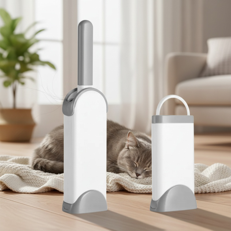 衣類、ほこり、毛の除去用リントローラー、シュリンク収納ボックス、家庭用ペットの毛用静電ブラシ。
