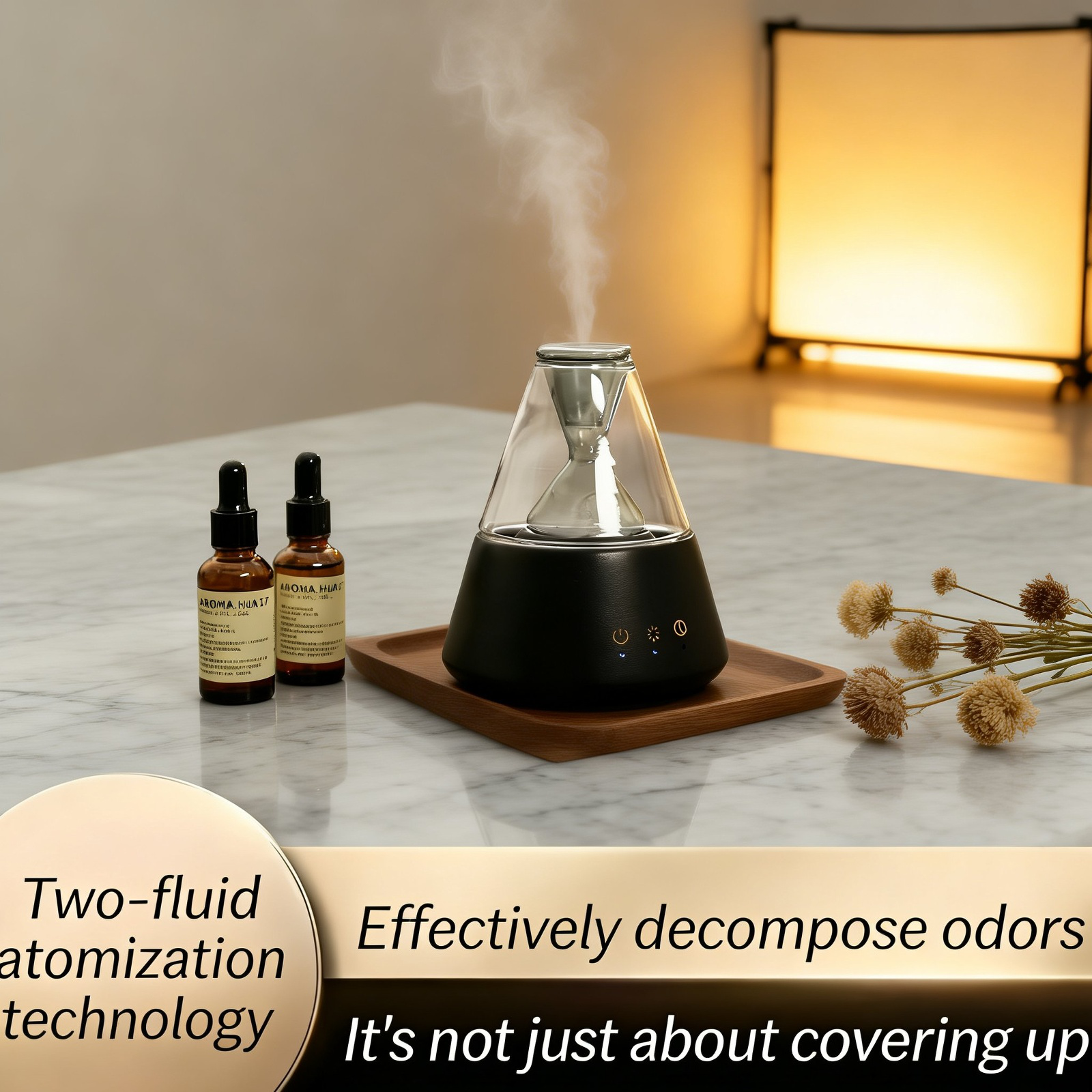 Ultrasonic Aroma Diffuser for Home Bedroom Essential Oil Mist Maker