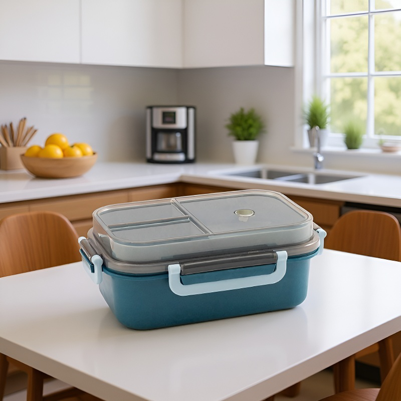 Portable Student Sealed Lunch Box Double Layer Microwaveable Commuter