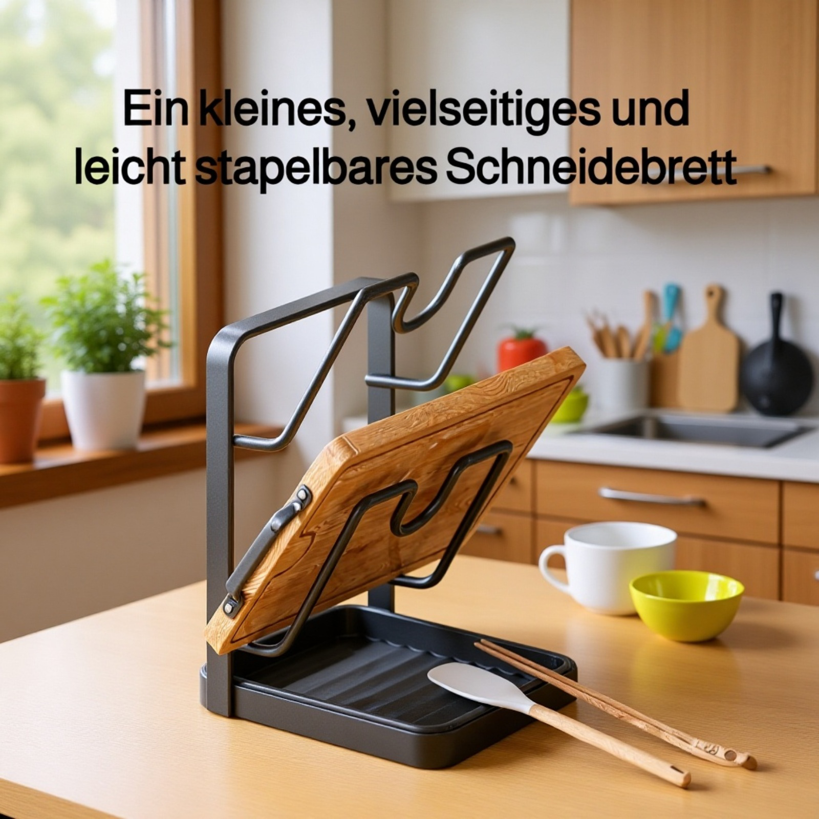 Platzsparender Deckelhalter aus rostfreiem Edelstahl